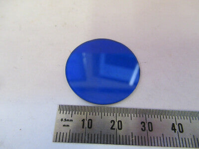 Optical Glass Ernst Leitz Blue Filter Microscope Part Optics