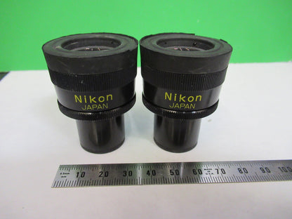 Pair Nikon Japan Eyepiece Ocular CFW10X Microscope Part