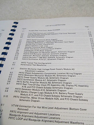 ORIGINAL MANUAL FE-5450A FEI CESIUM FREQUENCY STANDARD OSCILLATOR ATOMIC CLOCK
