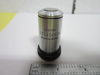 MIKROSKOPTEIL OBJEKTIV CARL ZEISS 100X PLANACHROMAT OPTICS BIN#H6-06