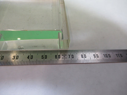 OPTICAL RARE GLASS BLOCK MIL SPEC THICK LASER OPTICS AS PICTURED G7-A-57