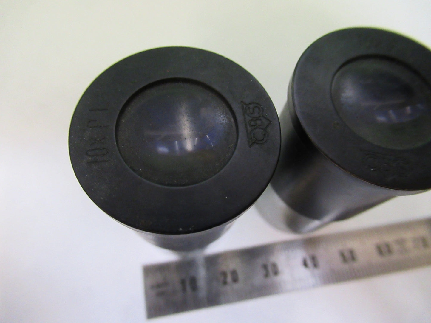 CBS BECK KASSEL GERMANY PAIR EYEPIECE MICROSCOPE PART AS PICTURED U8-A-10
