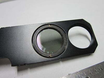 MICROSCOPE SLIDE POLARIZER FILTER LEITZ [some delamination] OPTICS  BIN#F1-17