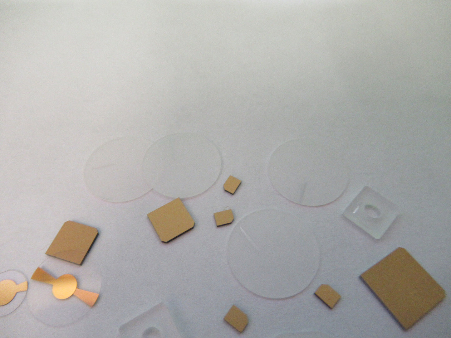 Lot Blanks Piezoelectric Quartz Crystal X-y-cut Gold Coated Piezo Sensor