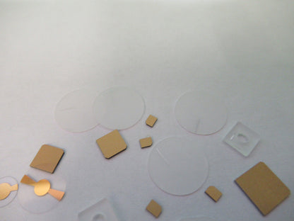 Lot Blanks Piezoelectric Quartz Crystal X-y-cut Gold Coated Piezo Sensor