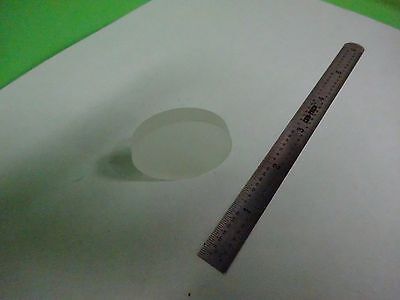 MICROSCOPE PART OPTICAL LENS DIFFUSER FROSTED FLAT THICK AS IS OPTICS BIN#V7-27