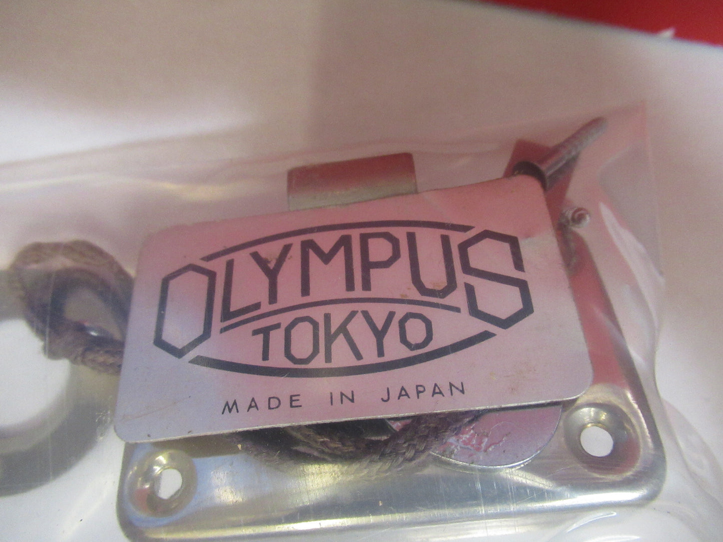 OLYMPUS JAPAN LOCK + KEY for wood cabinet MICROSCOPE PART AS PICTURED T9-A-09