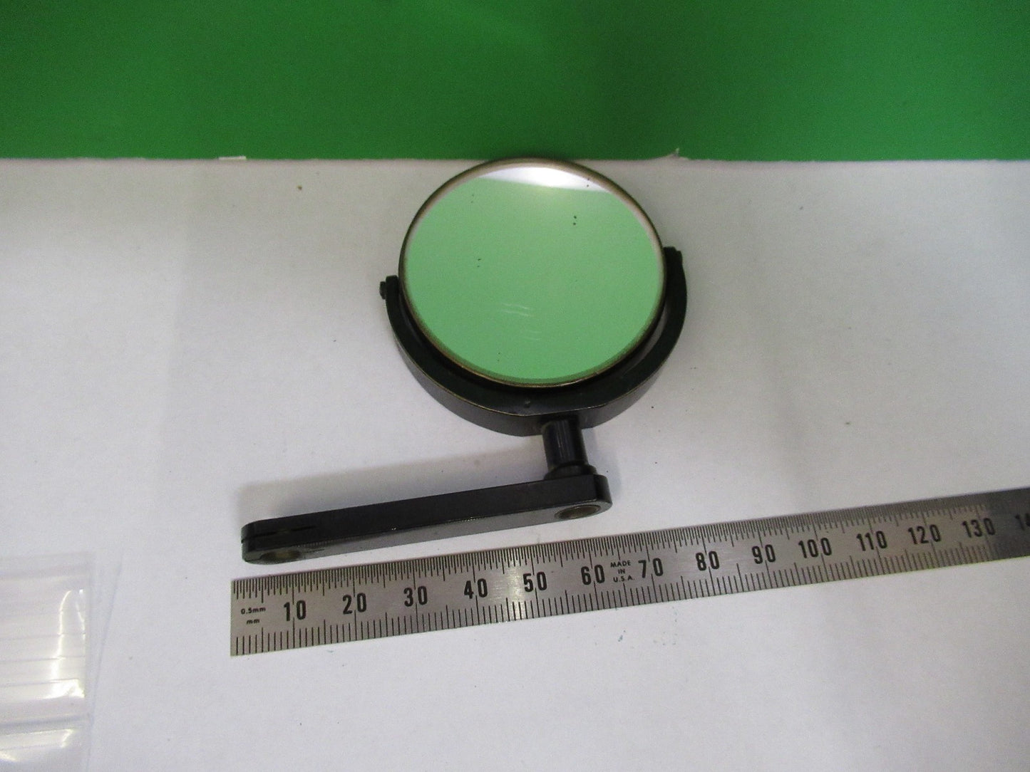 ANTIQUE MIRROR ASSEMBLY LEITZ GERMANY MICROSCOPE PART AS PICTURED V3-A-30