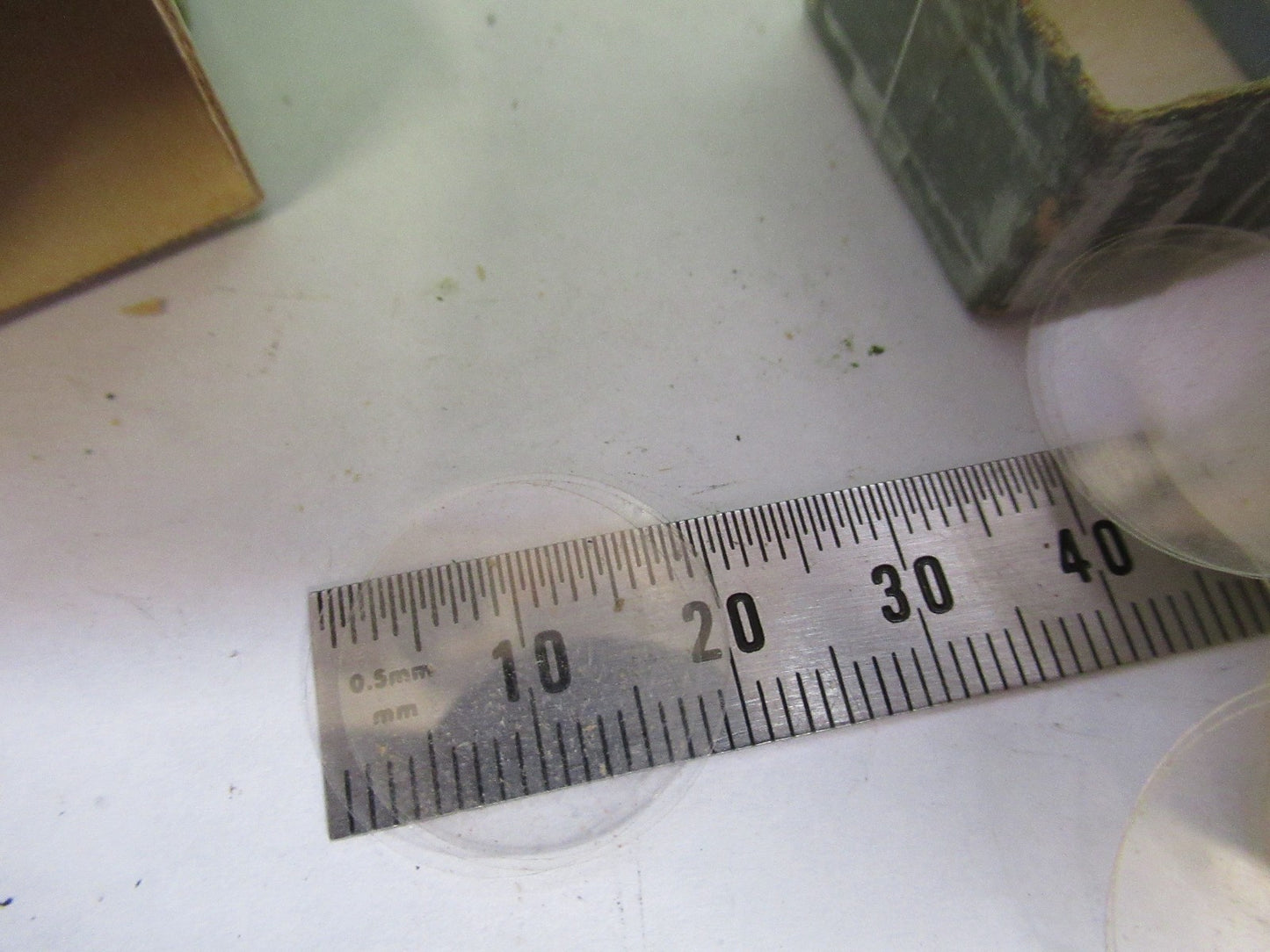 ERNST LEITZ GERMANY ANTIQUE COVER GLASS MICROSCOPE PART AS PICTURED T3-B-58