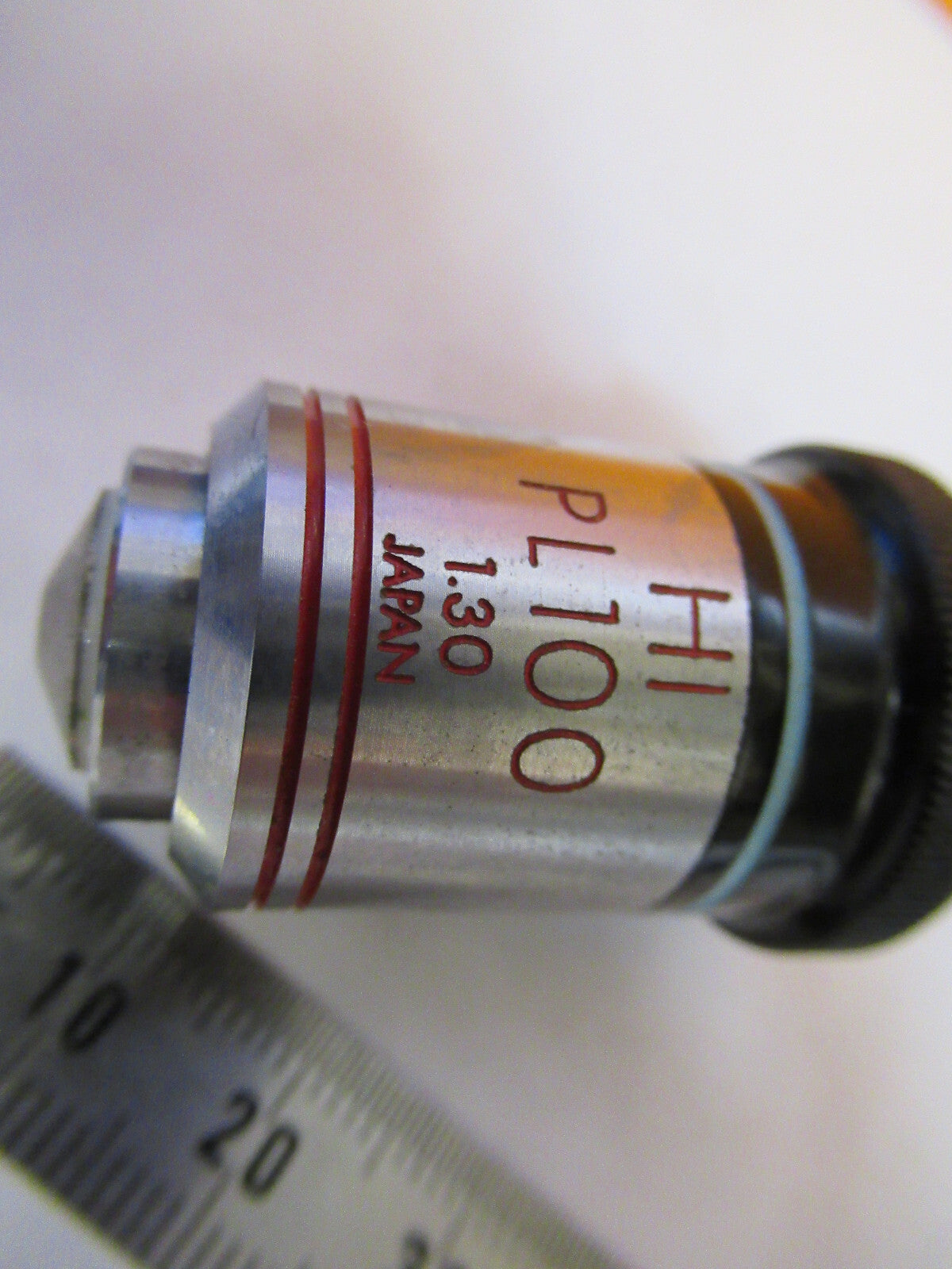 OLYMPUS JAPAN OBJECTIVE PL 100X PHASE LENS MICROSCOPE PART AS PICTURED Q9-FT-83