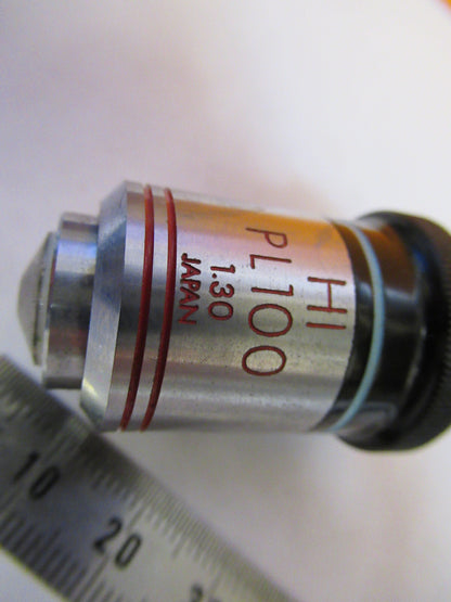 OLYMPUS JAPAN OBJECTIVE PL 100X PHASE LENS MICROSCOPE PART AS PICTURED Q9-FT-83