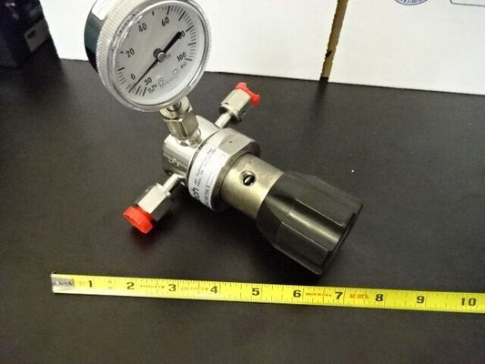 APTECH MANOMETER REGULATOR VALVE GAS PROCESS CONTROL AS IS #78-05