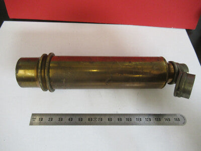 Antique Bausch & Lomb Brass Tubus Ext nosepiece Microscope Part AS Pic