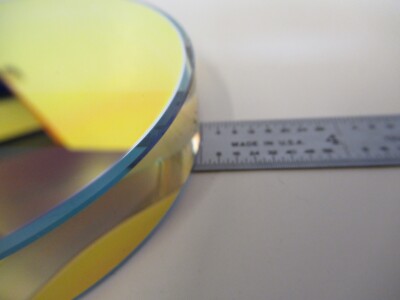 OPTICAL FLAT COATED 3" DIAMETER FUSED SILICA ZYGO OPTICS AS PICTURED &16-A-08
