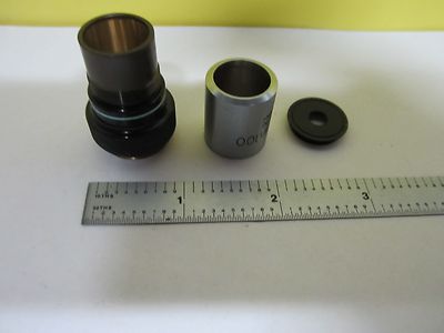 Microscope Objective Plan 100 [without lenses] Optics AS IS