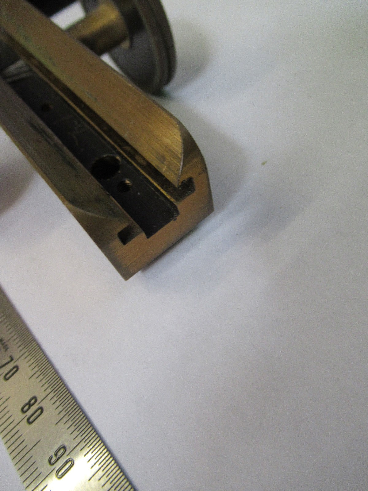 ANTIQUE BRASS BAUSCH LOMB KNOBS MACRO ADJUST MICROSCOPE PART AS PICTURED W3-C-02