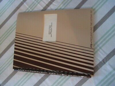 COLLECTABLE RARE FTS QUARTZ 1050A FREQUENCY STANDARD MANUAL 1984 ii &BIBLI