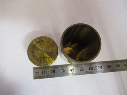 EMPTY BAUSCH LOMB BRASS OBJECTIVE CANISTER MICROSCOPE PART AS PICTURED Y1-A-42