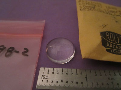 OPTICAL LENS ROLYN #3-98-2 ASPHERIC 18 mm DIA FL 15 mm LASER OPTICS BIN#3