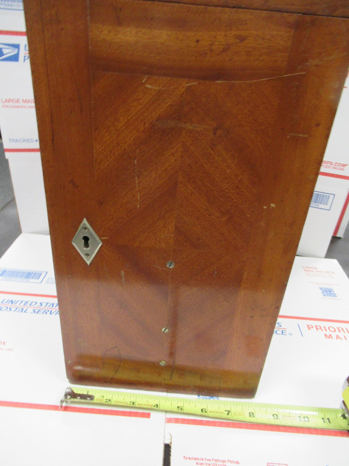 ANTIQUE WOOD CABINET EMPTY CARL ZEISS  1900's without key  MICROSCOPE PART TA-5