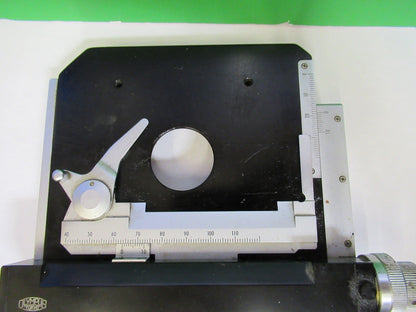 OLYMPUS JAPAN  XY STAGE TABLE MICROSCOPE PART AS PICTURED T7-FD-95