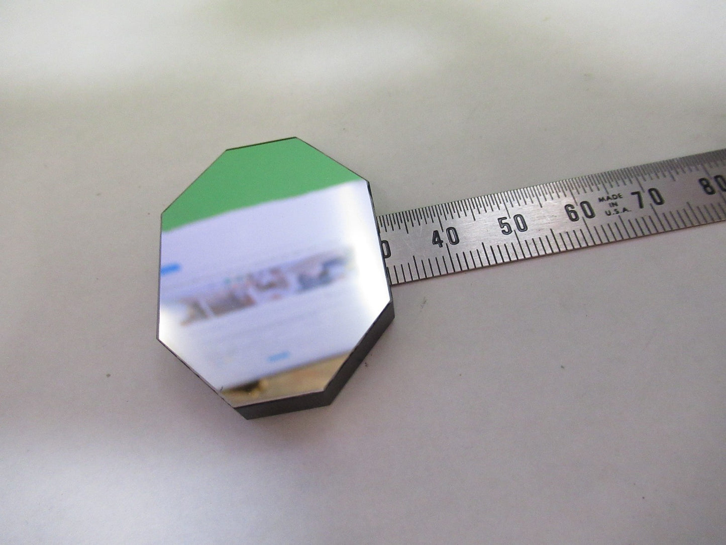 OPTICAL TRUNCATED MIRROR FLAT MIL SPEC OPTICS AS PICTURED T5-A-87