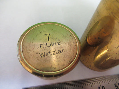 Antique Brass Ernst Leitz Germany Empty Objective Canister