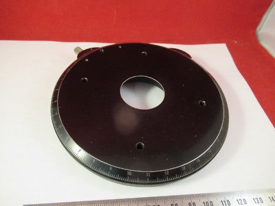 Carl Zeiss AG Germany Stage Table Rotable Polarizer Pol Microscope Part Optics