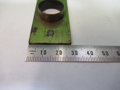 Antique Unknown Brass Fixture Stage Microscope Part