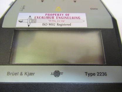 BRUEL KJAER DENMARK 2236 PROFESSIONAL SOUND LEVEL METER AS PICTURED  S4-B-82