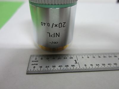 LEITZ GERMANY 20X OBJECTIVE INFINITY MIKROSKOP TEILOPTIK WIE BESEHEN BIN#M3-09