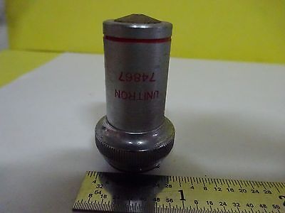 FOR PARTS MICROSCOPE PART OBJECTIVE 100X PHASE CONTRAST UNITRON AS IS BIN#W4-37
