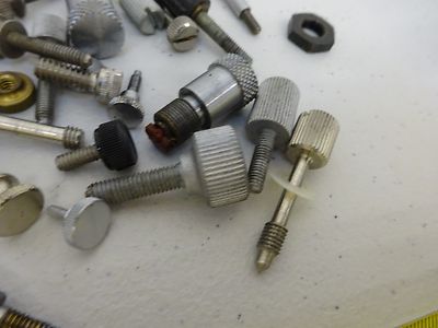 MIKROSKOP-TEILE LOT SCHRAUBEN KNÖPFE ETC WIE IST BIN#P4-B-49