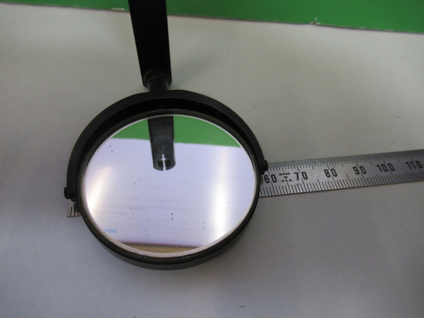 ANTIQUE MIRROR ASSEMBLY LEITZ GERMANY MICROSCOPE PART AS PICTURED V3-A-30