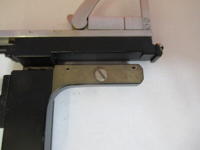 Antique Japan Stage Clips Xy Micrometer Microscope Part