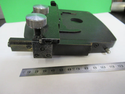 SPENCER AO XY STAGE TABLE CLIPS ANTIQUE MICROSCOPE PART as pic T6-A-69