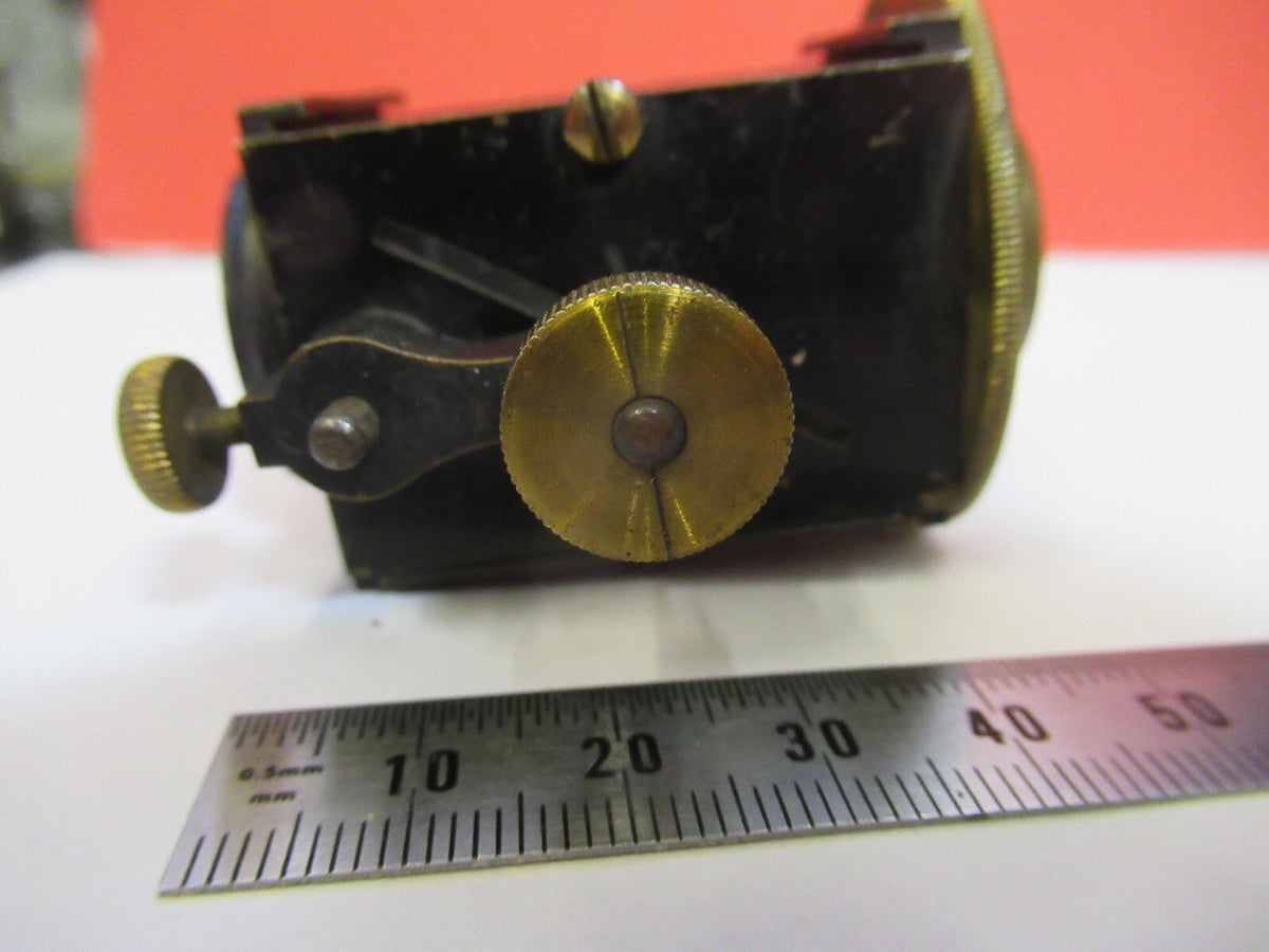 ANTIQUE BRASS WATSON LONDON LENS CAVITY MICROSCOPE PART AS PICTURED F8-A-22