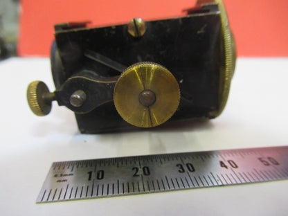 ANTIQUE BRASS WATSON LONDON LENS CAVITY MICROSCOPE PART AS PICTURED F8-A-22