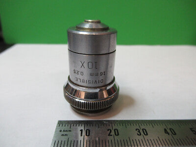 cracked Bausch & Lomb 10X Objective Microscope Part