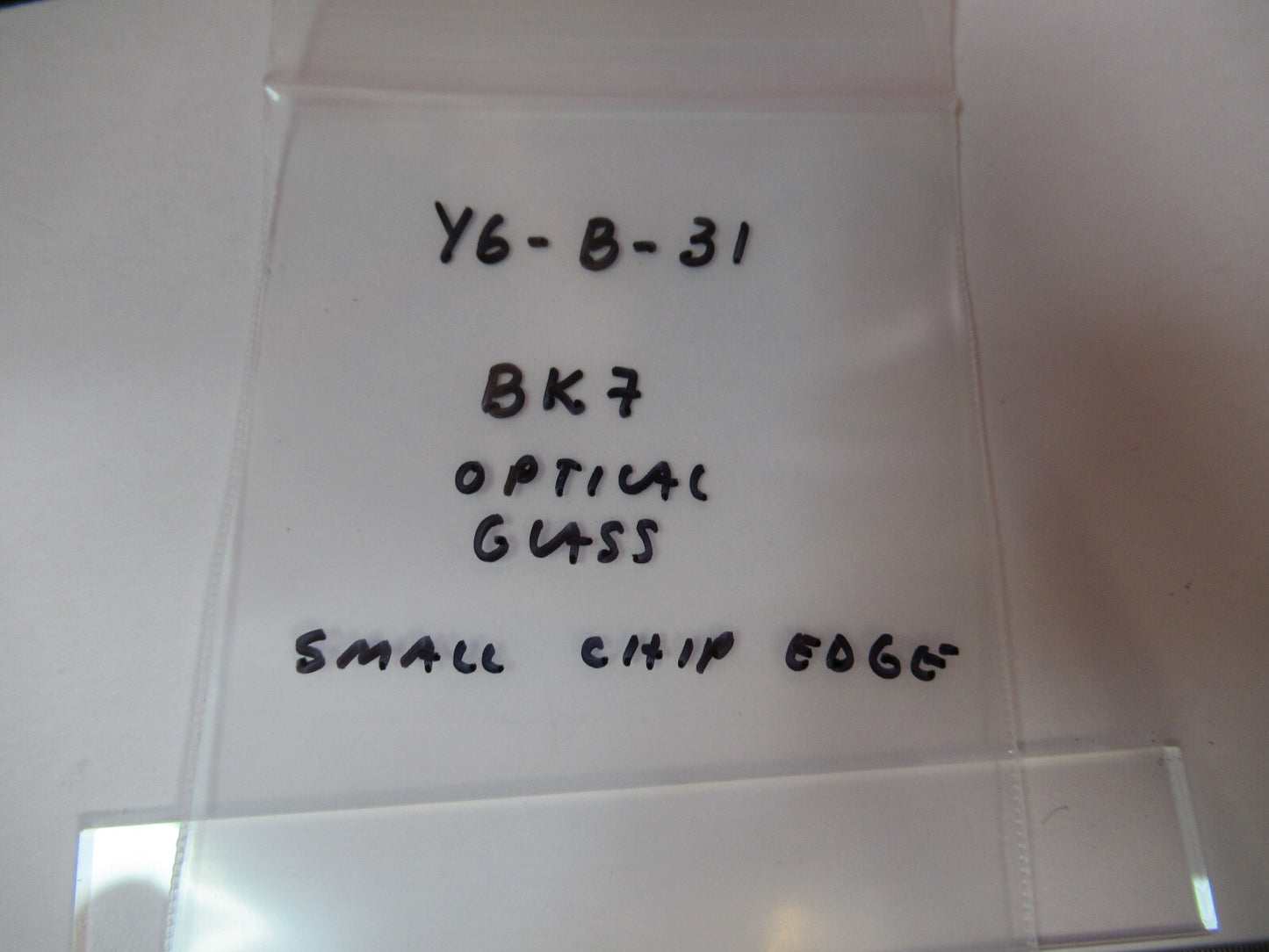 Optical BK7 Glass Slab small chip edge very clean Laser Optics