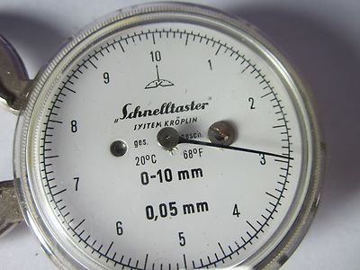 Schnelltaster System Kroeplin 0 - 10 mm 0.05 mm Gage