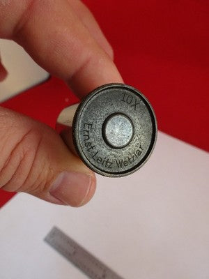 FOR PARTS EYEPIECE ERNST LEITZ GERMANY 10X OPTICS MICROSCOPE PART AS IS &33-A-40