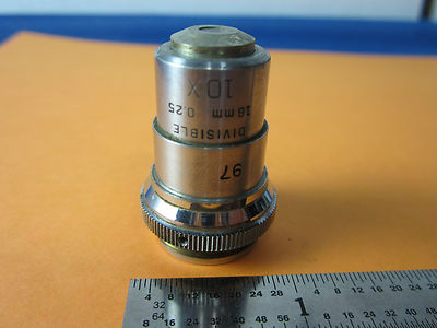Microscope Objective 10X Divisible Bausch & Lomb Optics