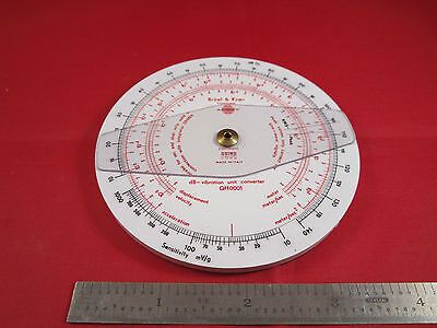 BRUEL KJAER QH0001 ITALY RULER ACCELEROMETER VELOCITY DISPLACEMENT CALCULATOR #2