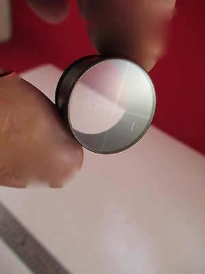 MICROSCOPE PART CROSSHAIR RETICLE OPTICS AS PICTURED &W1-A-21