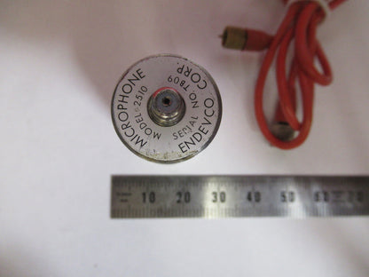 ENDEVCO HIGH INTENSITY MICROPHONE 2510 PRESSURE SENSOR AS PICTURED &S9-A-42