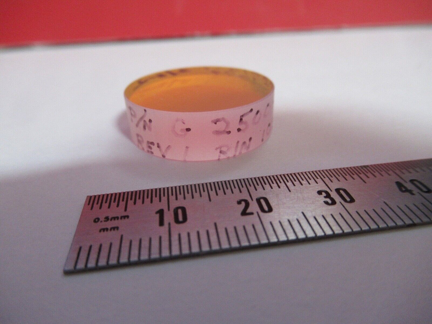 OPTICAL FLAT COATED FUSED SILICA 532nm HP LASER OPTICS AS PICTURED Q2-27
