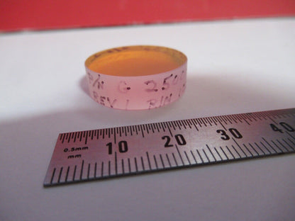 OPTICAL FLAT COATED FUSED SILICA 532nm HP LASER OPTICS AS PICTURED Q2-27