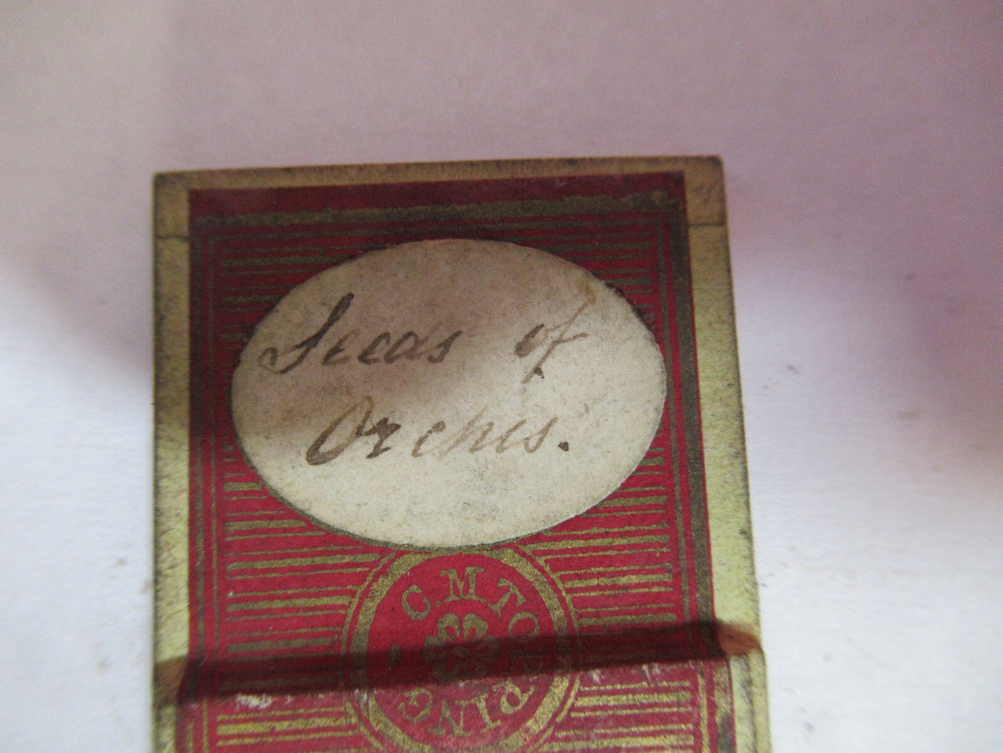 ANTIQUE VICTORIAN PREPARED SLIDE LONDON MICROSCOPE PART AS PICTURED 11-DT-C