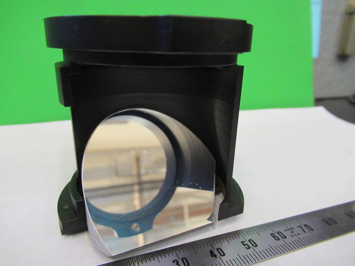 AUS JENA GERMANY MIRROR ASSEMBLY OPTICS MICROSCOPE PART AS PICTURED T2-A-69